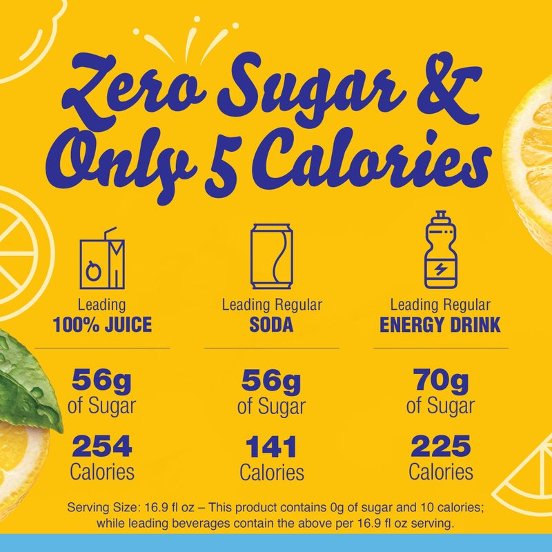 Crystal Light Lemon Iced Tea Naturally Flavored with other natural flavor Powdered Drink Mix, 120 ct Pack, 12 Boxes of 10 On-the-Go-Packets - Image 4