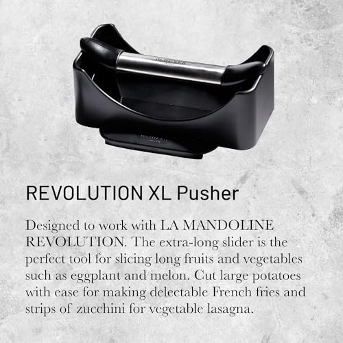 de Buyer REVOLUTION XL Pusher - Ideal for Slicing Long Fruits & Vegetables - Designed for LA MANDOLINE REVOLUTION - Made in France - Image 2