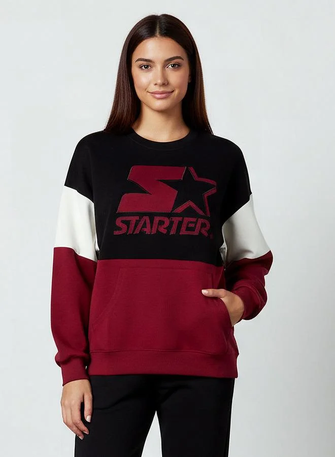 Splash FAV Oversized Sweatshirt with Starter Embroidery