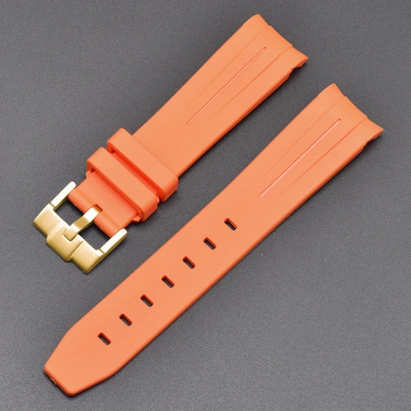 Bluejw 42 Colors Curved End Sport Rubber Watch Bands 20mm 21mm 22mm – Water Resistant Replacement Watch Strap for Men and Women - Image 1