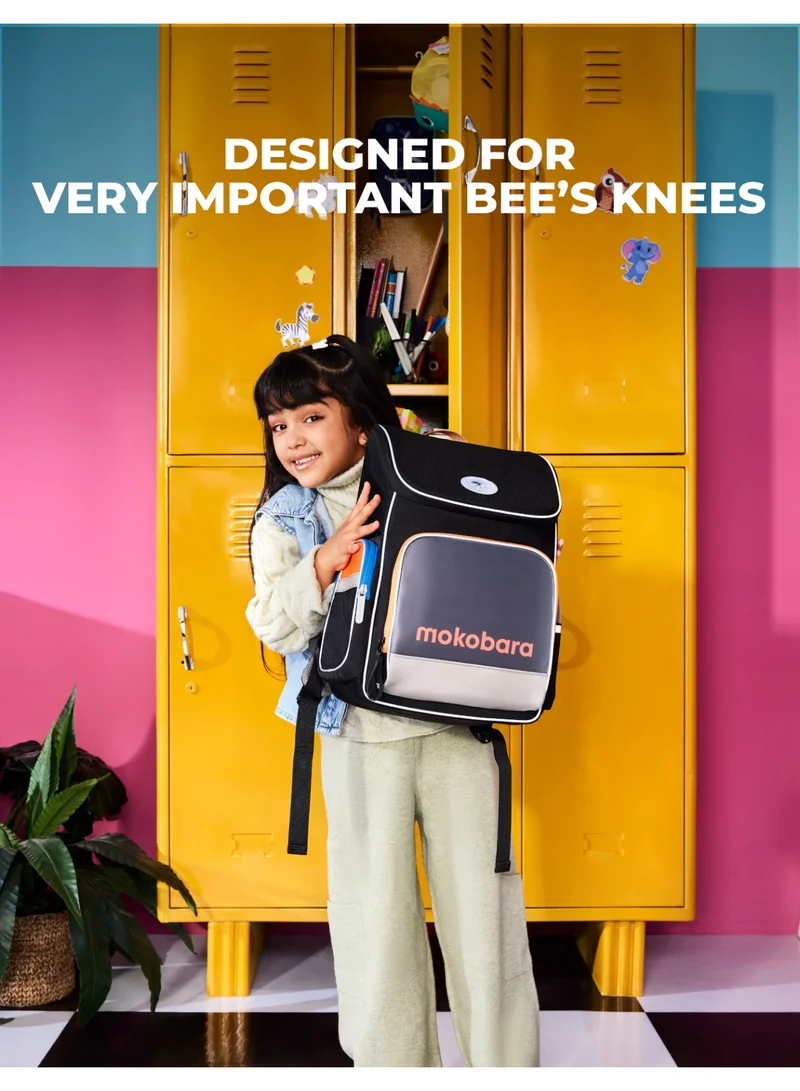 Mokobara The Bumblebee Backpack - Premium Nylon Material | Floor Is Lava, Black