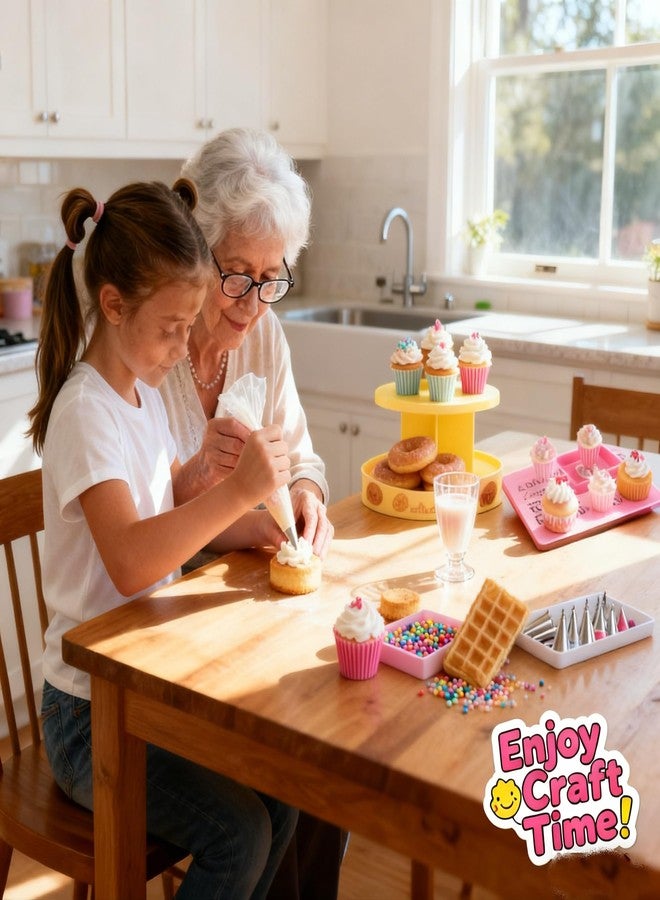 BoFUN DIY No-Bake Miniature Food Craft Kit - 1/12 Scale Dollhouse Kitchen Accessories, Hobby Craft Set for Teens Adults Ages 12+, Creative Art Project (Bake DIY) - Image 4