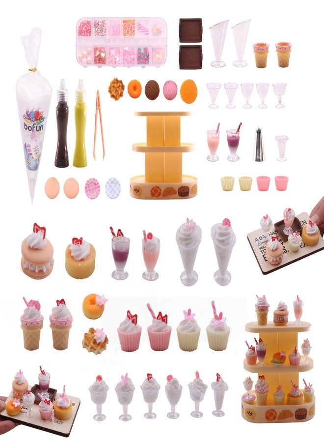 BoFUN DIY No-Bake Miniature Food Craft Kit - 1/12 Scale Dollhouse Kitchen Accessories, Hobby Craft Set for Teens Adults Ages 12+, Creative Art Project (Bake DIY) - Image 1