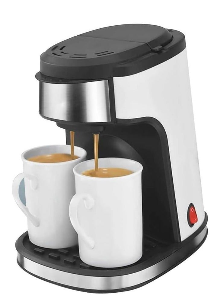 Denx Espresso Drip Coffee Machine Double Cup 450w | DX3413 - Image 2