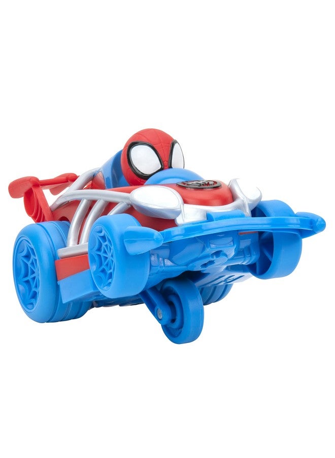 SPIDEY AND HIS AMAZING FRIENDS Marvel Spidey and His Amazing Friends Webbed Wheelie Vehicle - Features Built-in Spidey Super Hero - Image 4