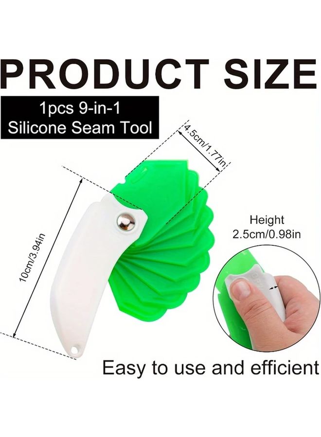 3pcs Glass Glue Nozzle Kit Multi Functional Sealant Caulking Tool For Kitchen Bathroom Window - Image 3