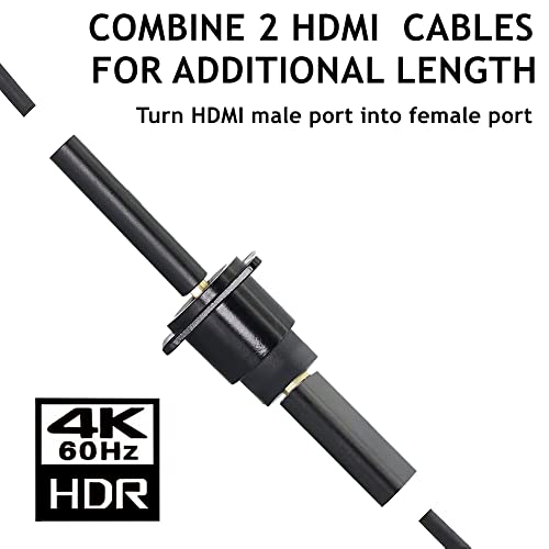 PENGLIN 10Pack HDMI Panel Mount Coupler, HDMI D-Type Pass Through Connector, Female to Female 4K Adapter, Bulkhead Extension 4K 60hz 3D and HDR with Cap - Image 4