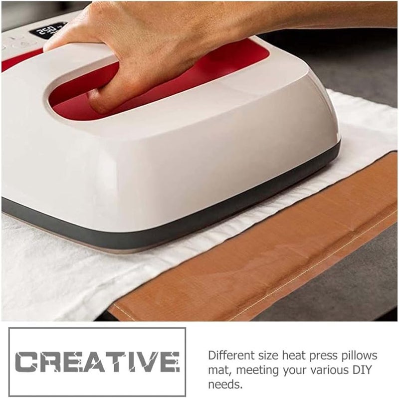 Ciieeo 4 Pack Non Stick Heat Press Pillow Transfer Mat for Vinyl Ironing Craft Projects - Image 5