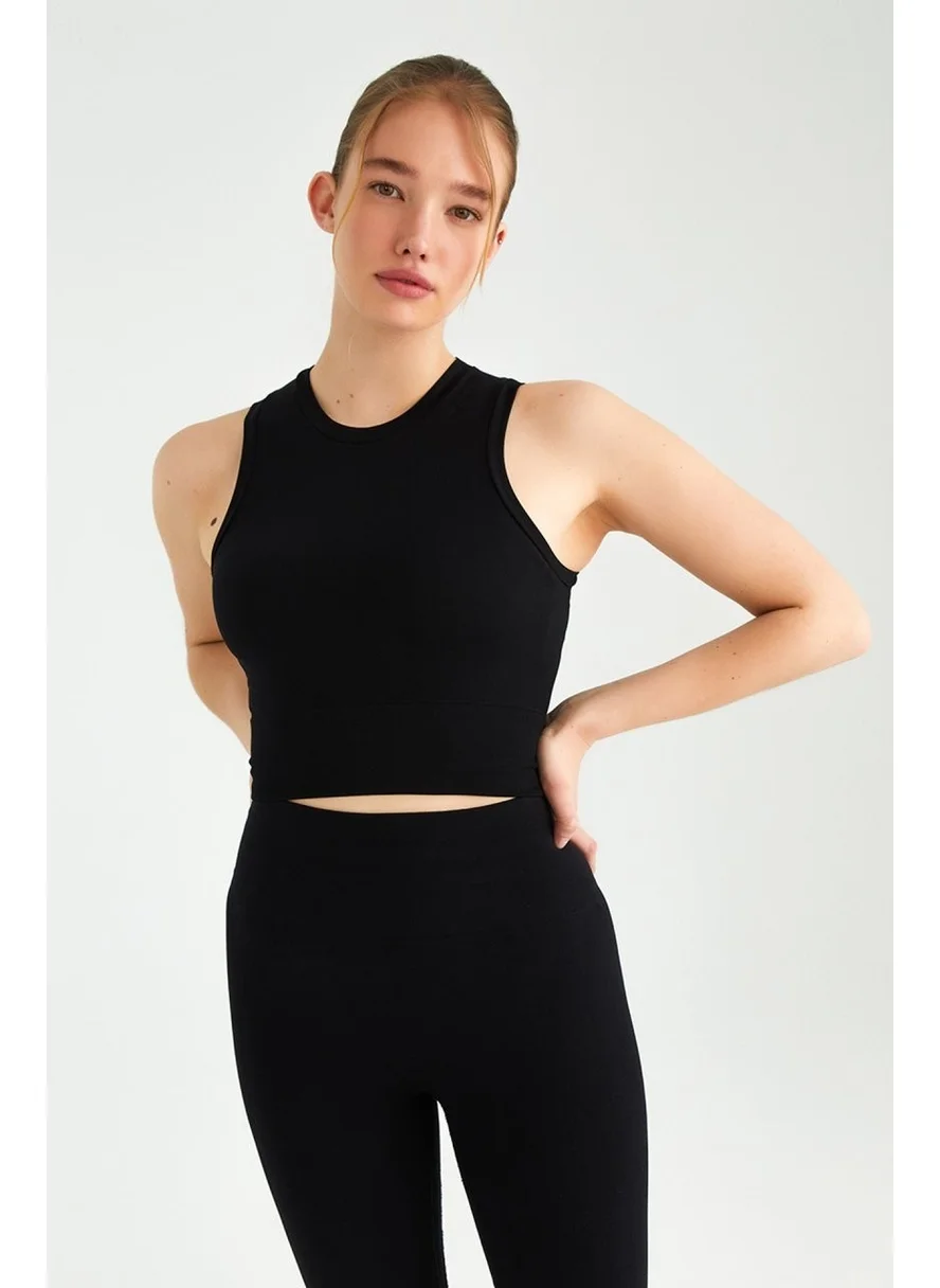 Tektaş Sila Sella Ribbed Sleeveless Flexible Crop