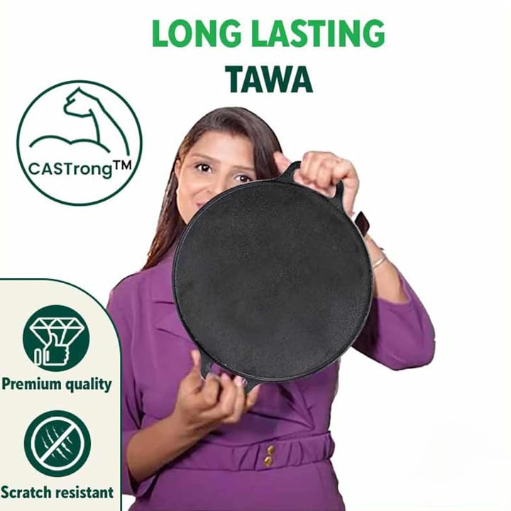 OMORTEX 100% Toxin-Free, Naturally Non-Stick Dosa Tawa (Pack of 1) - Image 3