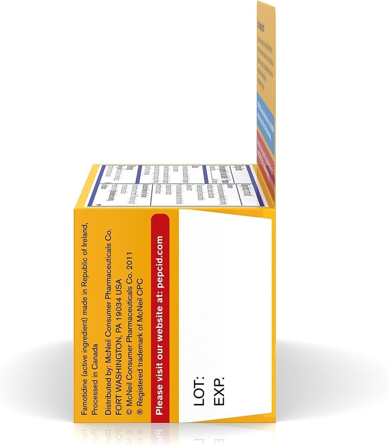 بيبسيد سي إس سي 24 - عبوة مريحة من قطعتين، مسكن قوي للحموضة، يمنع ويخفف حرقة المعدة، أقراص فاموتيدين 20 ملغ - عبوتان من 50 قرصًا - Image 5