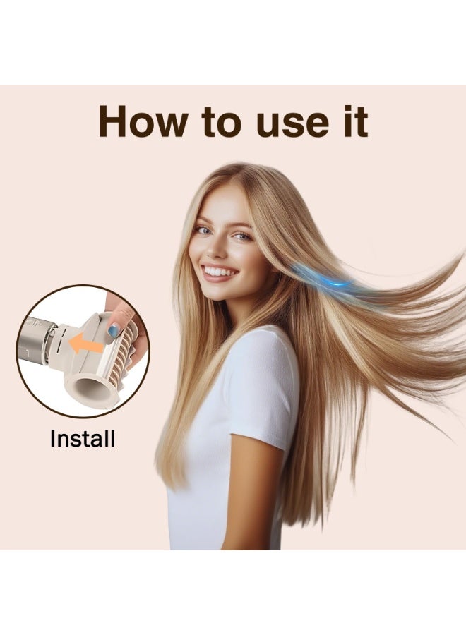 أداة التشطيب FrizzFighter لجهاز Shark XSKHD4PA FlexStyle، ملحق لنظام تصفيف FlexStyle، موزع وممشط لفك تشابك الشعر للحصول على شعر أملس وخالٍ من التجاعيد | ملحق التنعيم بدون حرارة - Image 4