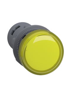 Schneider Signaling Harmony XA2E_ Pilot light, plastic, yellow, Ø 22 mm, with integral LED, 220…230V AC, Anti-interference_ [XA2EVM8LC]