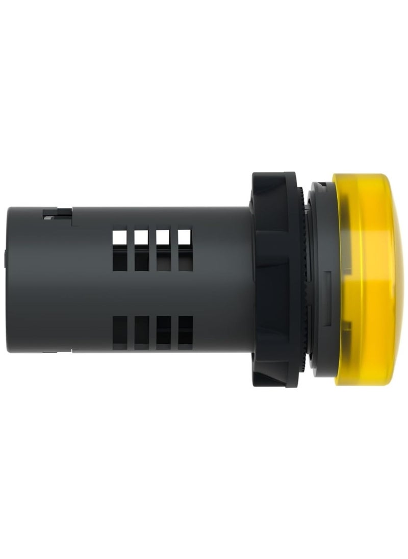 Schneider Electric - Schneider Signaling Harmony XA2E_ Pilot light, plastic, yellow, Ø 22 mm, with integral LED, 220…230V AC, Anti-interference_ [XA2EVM8LC] - Image 1
