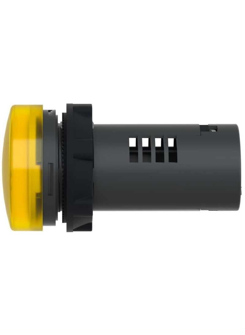Schneider Electric - Schneider Signaling Harmony XA2E_ Pilot light, plastic, yellow, Ø 22 mm, with integral LED, 220…230V AC, Anti-interference_ [XA2EVM8LC] - Image 1