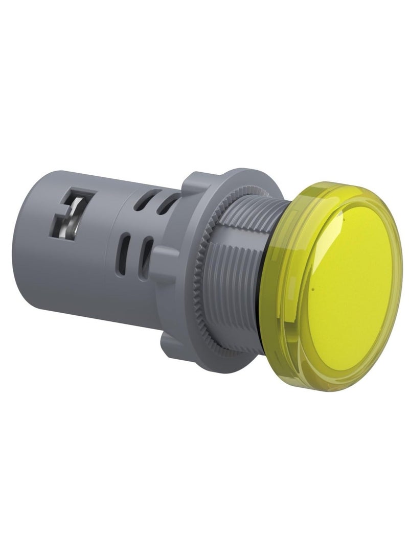 Schneider Electric - Schneider Signaling Harmony XA2E_ Pilot light, plastic, yellow, Ø 22 mm, with integral LED, 220…230V AC, Anti-interference_ [XA2EVM8LC] - Image 1