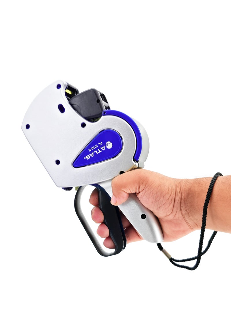 ATLAS Two-Line Date Pricing Machine PL1010E, Blue, Dual Label Gun 28×16mm - Image 2