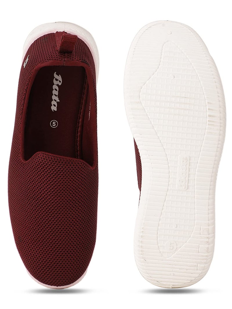 Bata Women's Slip-on Sneaker - RED (4 UK) (5515613) - Image 5