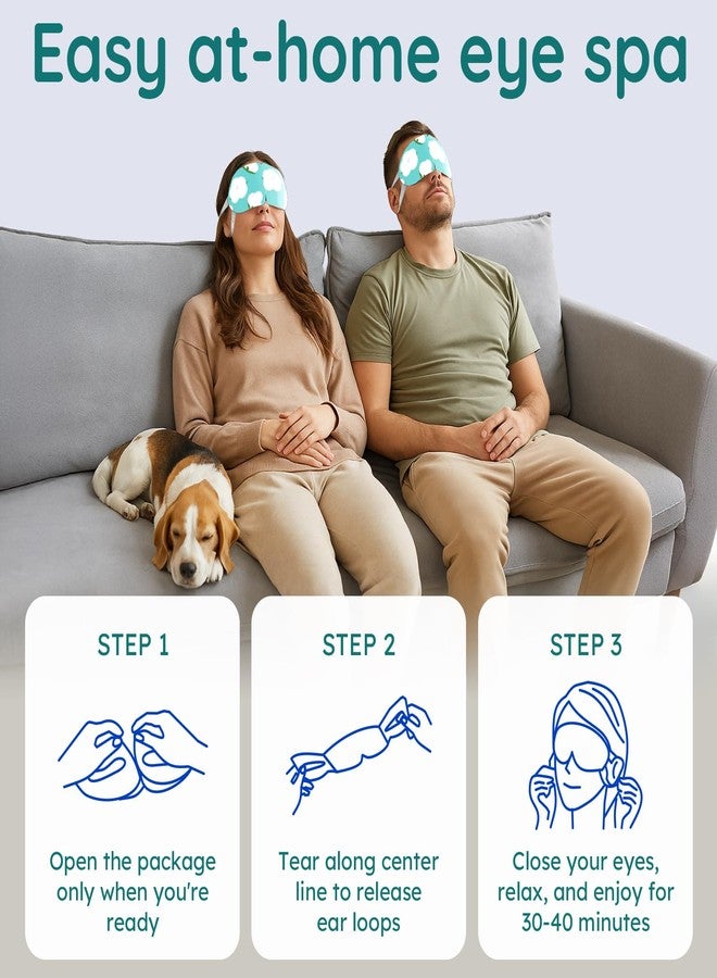 BLOOMORA 16 Pack Unscented Steam Eye Mask for Dryness, Puffiness, Strain & Relaxation, Heated Eye Mask for Sleep & Travel, Self-Heating & Disposable Warm Compress, Travel Essentials, Relaxation Gifts for Women - Image 4