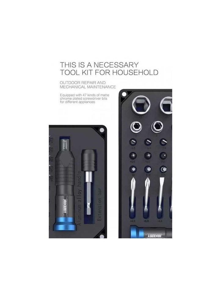 JAKEMY - MB- Obeng Set Portable DIY HighEnd Screwdriver Jakemy 60 in 1 JM6125 - Image 1