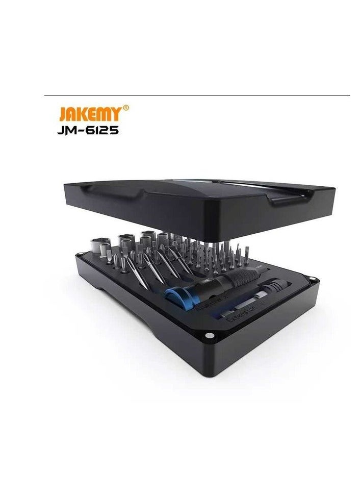 JAKEMY - MB- Obeng Set Portable DIY HighEnd Screwdriver Jakemy 60 in 1 JM6125 - Image 1