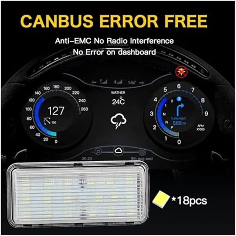 Wivplex Error Free Car License Plate Light for Toyota - Image 4