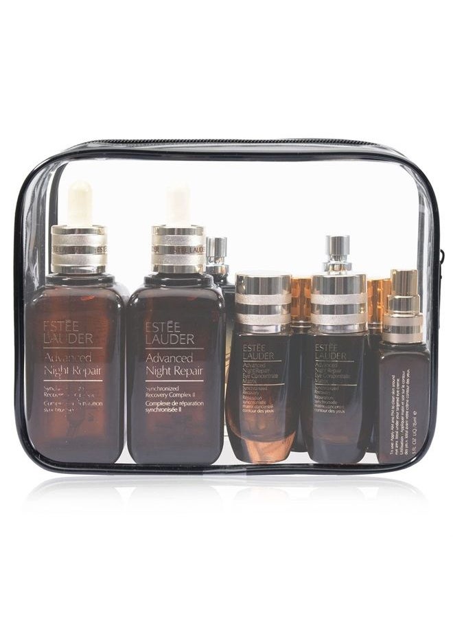 Lermende - 3pcs/pack Clear Toiletry Bag TSA Approved Travel Carry On Airport Airline Compliant Bag Quart Sized 3-1-1 Kit Luggage Pouch - Image 1