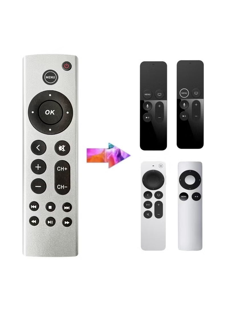 ريموت كنترولز استبدال جهاز التحكم عن بعد الشامل لجهاز Apple TV 4K، صندوق Apple TV (الجيل الثاني، الثالث، الرابع)، Apple TV HD A2843 A2737 A2169 A1842 A1625 A1427 A1469 A1378 A1218 - Image 1