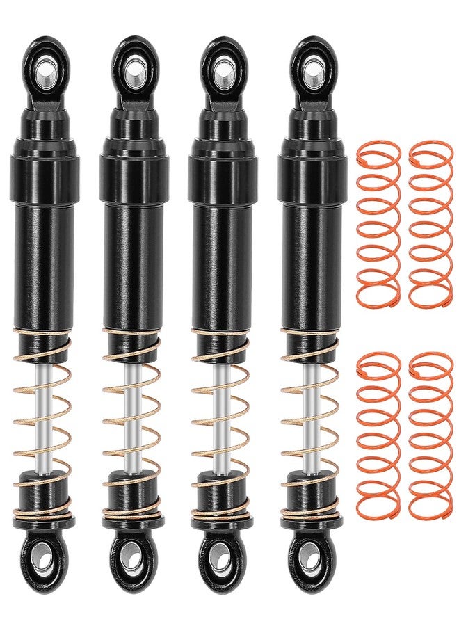 FACCNOY TRX4M 52mm Aluminum Big Bore Shocks Absorbers Damper with Oil Filled for 1/18 RC Crawler Car TRX-4M Bronco Defender Upgrade Part (Black 4Pcs) - Image 1