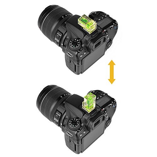 ChromLives Hot Shoe Level, ChromLives Camera Bubble Level Hot Shoe Bubble Level Combo Pack 3 Axis 2 Axis 1 Axis Compatible with DSLR Film Camera Canon Nikon Olympus (4Pack) - Image 4