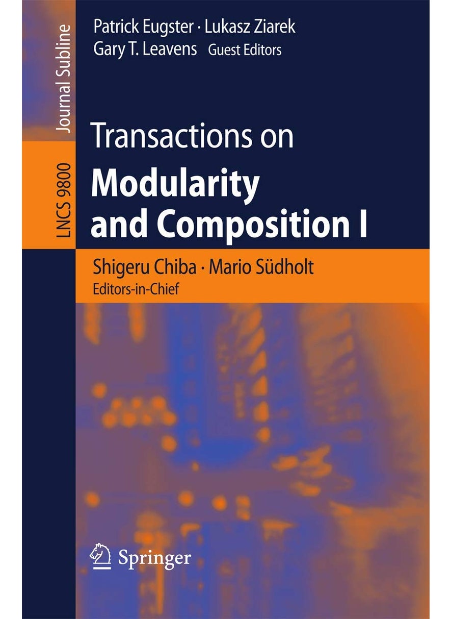 Transactions on Modularity and Composition I 