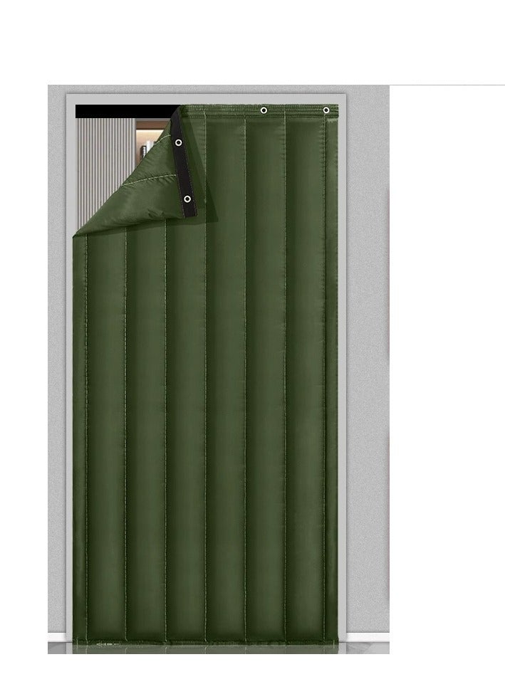 Heavy Duty Thermal Insulated Door Curtain - Winter Doorway Cover Soundproof Barrier Tapestry Blanket Windproof  Waterproof for Cold Protection in Living Room (W31.49*H82.68 in/80*210cm)