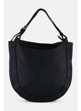 Moda Luxe Women Solid Cross Body Bag 38 L x 31 H x 9 W cm, Black  - Image 2