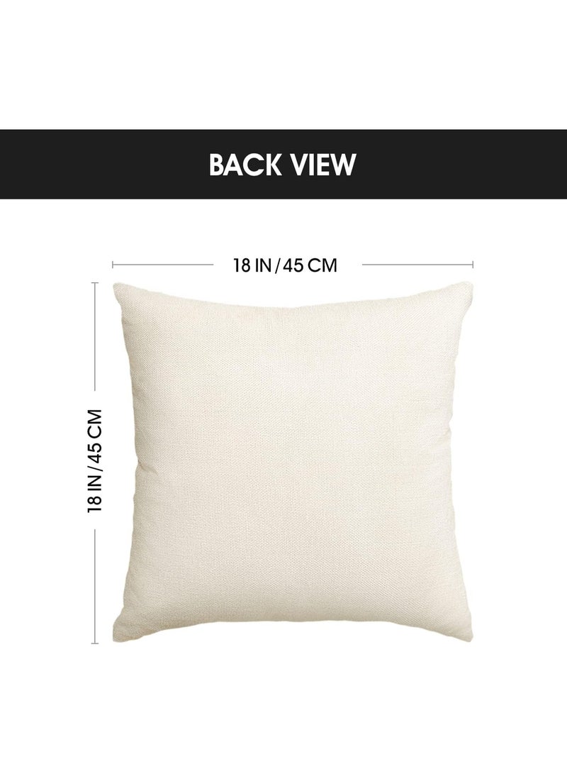 VIUAUAX Bless Our Home Farmhouse Eucalyptus Leaves Throw Pillow Covers, 45 x 45cm Truck Home Sweet Home Cushion Case Decorations Set of 4 - Image 5