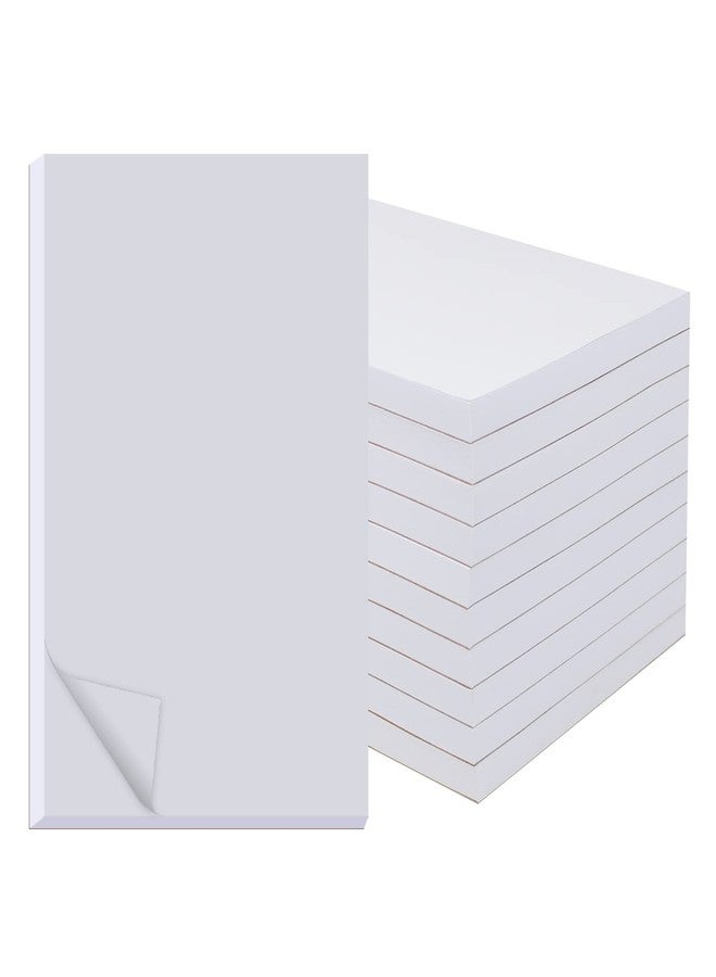 zmybcpack 10 Pack Memo Pads 5.5x8.5 Inch, White Note Pads -Scratch Pads - Writing pads, 100 Sheets Each Pad - Image 1