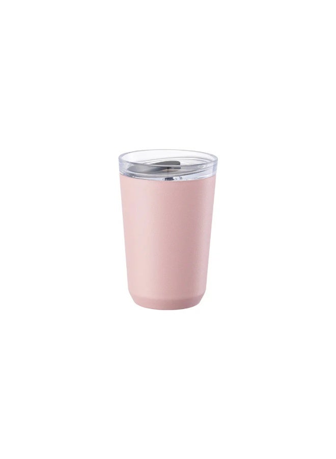 TO GO Tumbler, 12oz, Pink, Stainless Steel Travel Tumbler with Plug Lid