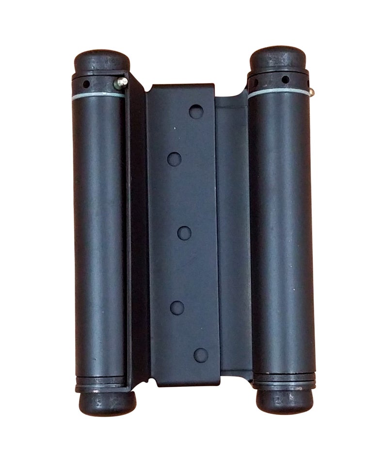 Hinge Outlet Adjustable Double Action Spring Hinge, Saloon, Swinging or Cafe Door Hinges - Highly Rust-Resistant, Self-Closing, Dual-Swing (6 Inch, Oil Rubbed Bronze)