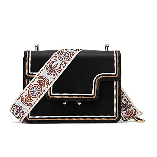 ZOOEASS Wide Shoulder Strap Adjustable Replacement Belt Guitar Style Crossbody Bag Handbag Strap Multicolor Canvas Straps(Wide:1.4in) (Color37) - Image 5