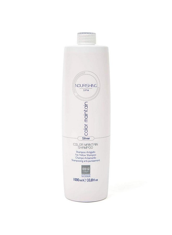 EVER EGO Italy Color Maintain Silver Shampoo For Bleached Blonde And Grey Hair ; Revitalizing And Moisturizing Hair Care Product For Men And Women ; 1L Bottle - Image 1