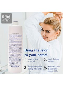 EVER EGO Italy Color Maintain Silver Shampoo For Bleached Blonde And Grey Hair ; Revitalizing And Moisturizing Hair Care Product For Men And Women ; 1L Bottle  - Image 5