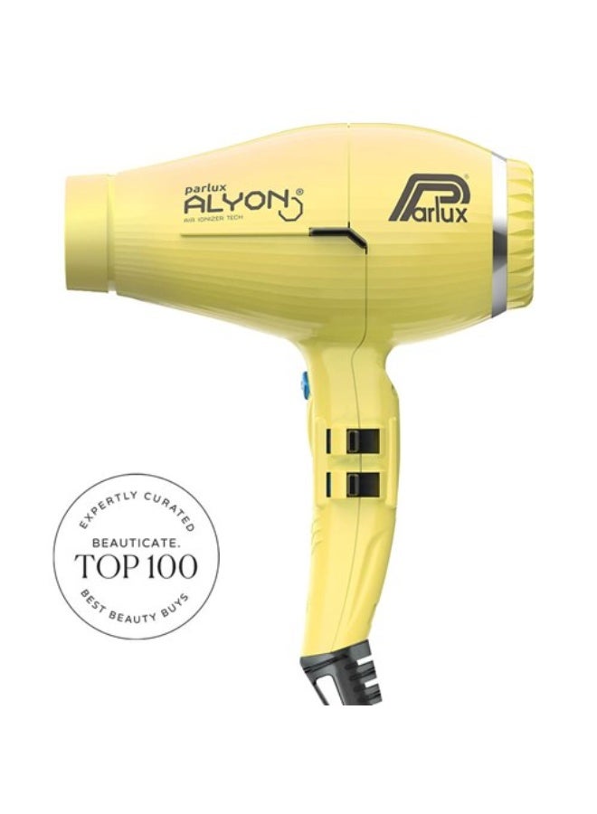 بارلوكس مجفف شعر بارلوكس أليون بتقنية مؤين الهواء [قابس أوروبي 220 فولت] أصفر، وحدة واحدة - Image 4