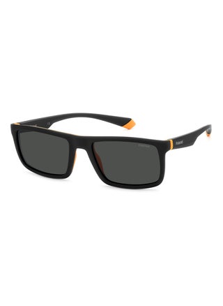 Men's Polarized Rectangular Shape  Sunglasses Pld 2134/S Grey 39 - Lens Size: 38.8 Mm - Blck Orng - pzsku/ZF60C816BF7AAA9A5840FZ/45/_/1721199884/9c58908d-bde6-4089-9a83-beba6a326ff7