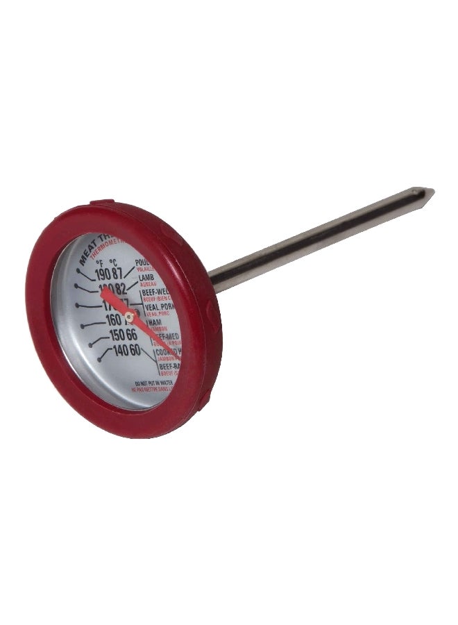Grill Mark Durable High Quality Stainless Steel Analog Meat Thermometer Silver 3.4 x 7.2 x 13.5 cm 8997866 - Image 1