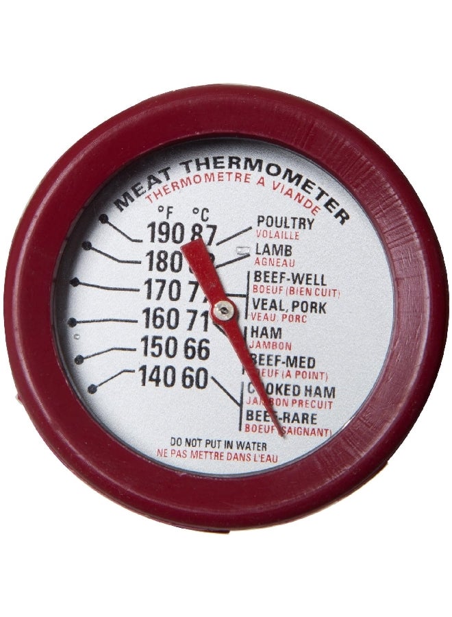 Grill Mark Durable High Quality Stainless Steel Analog Meat Thermometer Silver 3.4 x 7.2 x 13.5 cm 8997866 - Image 2