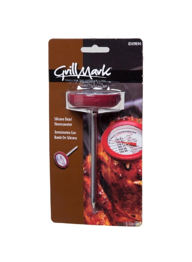 Grill Mark Durable High Quality Stainless Steel Analog Meat Thermometer Silver 3.4 x 7.2 x 13.5 cm 8997866 - Image 4
