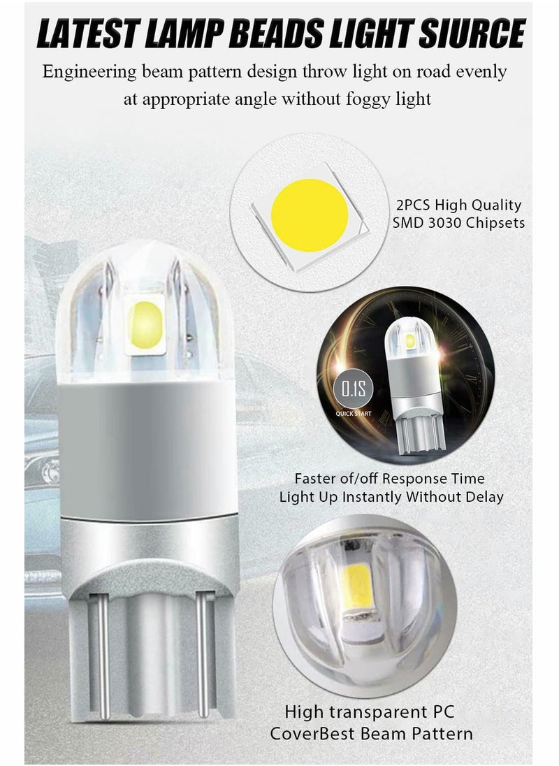 SYOSI - 194 LED Bulbs 6000K White, 6000K 68 2825 W5W T10 Wedge COB LED Replacement Bulbs, Super Brightness, for License Plate Lights - Image 1