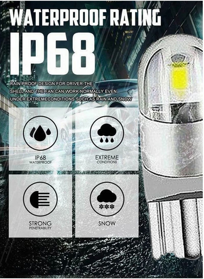 SYOSI - 194 LED Bulbs 6000K White, 6000K 68 2825 W5W T10 Wedge COB LED Replacement Bulbs, Super Brightness, for License Plate Lights - Image 1