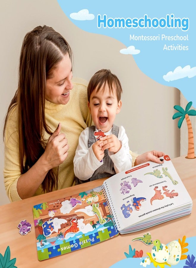JoyCat كتاب JoyCat Preschool Busy Book للأطفال من سن 3 إلى 5 سنوات، أنشطة تعليمية، ألعاب حسية تعليمية، مواد تعليمية لمرضى التوحد، العودة إلى المدرسة، هدايا أعياد الميلاد للأولاد والبنات - Image 5