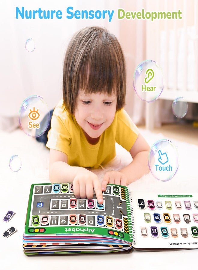 JoyCat كتاب JoyCat Preschool Busy Book للأطفال من سن 3 إلى 5 سنوات، أنشطة تعليمية، ألعاب حسية تعليمية، مواد تعليمية لمرضى التوحد، العودة إلى المدرسة، هدايا أعياد الميلاد للأولاد والبنات - Image 2