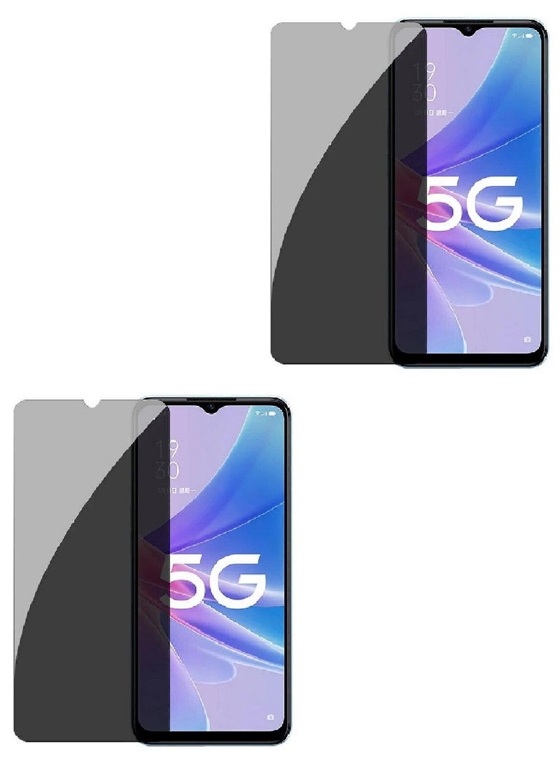 we3 2 Piece Tempered Glass Screen Protector Anti-Spy Privacy Designed For Oppo A97 Full Screen Coverage And Bubble Free - Image 1